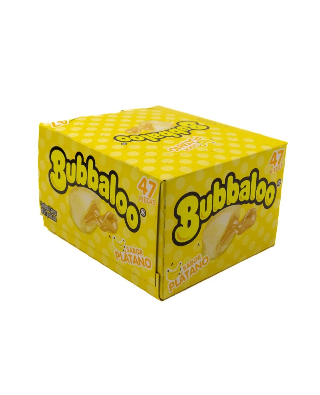 Adams Bubbaloo Platano 47-Pieces Pack Mexican candy