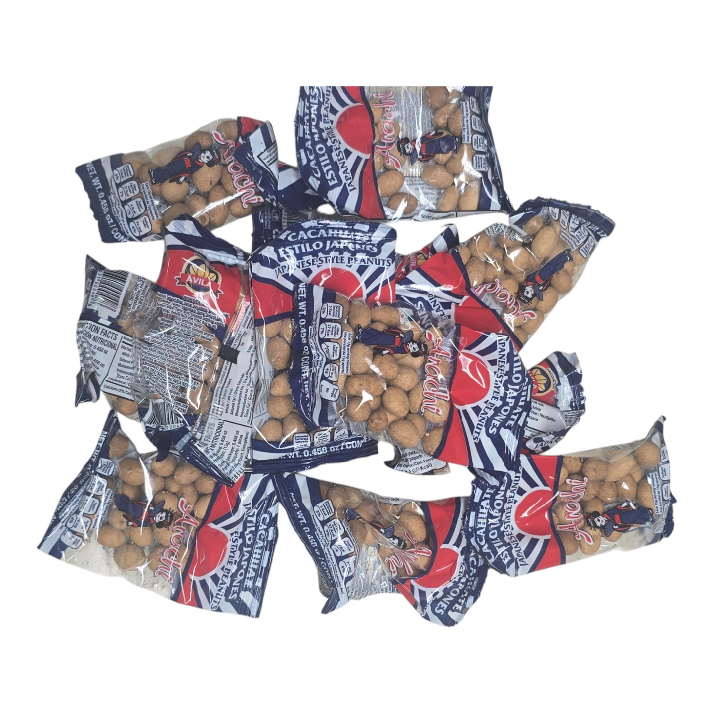 Arachi piñatero Japanese style peanuts 50 pieces net wt 1lb 7oz Mexican candy