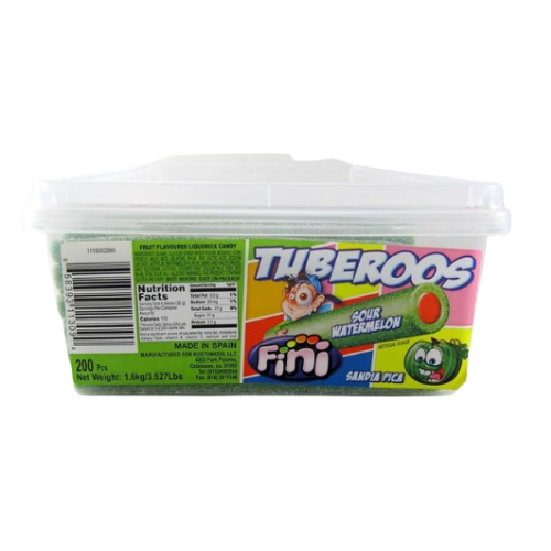 Fini Tuberoos Sour Watermelon 200-pcs box