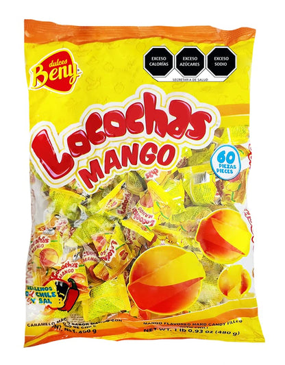 Beny Locochas Mango 60-Pieces Pack Mexican candy
