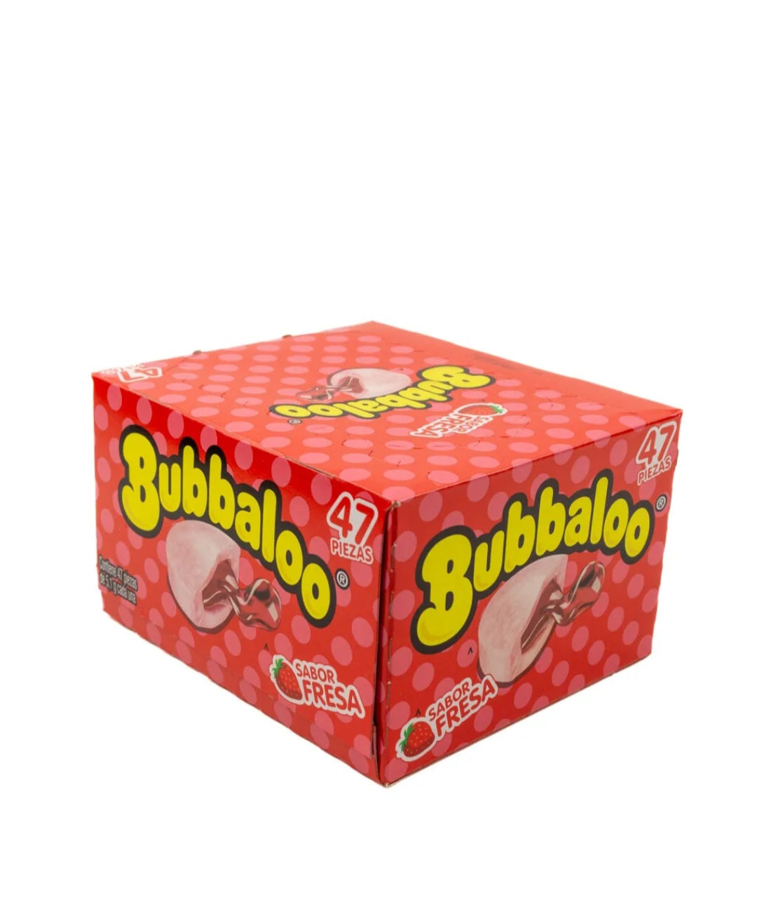 Adams Bubbaloo Fresa 47-Pieces Pack Mexican candy