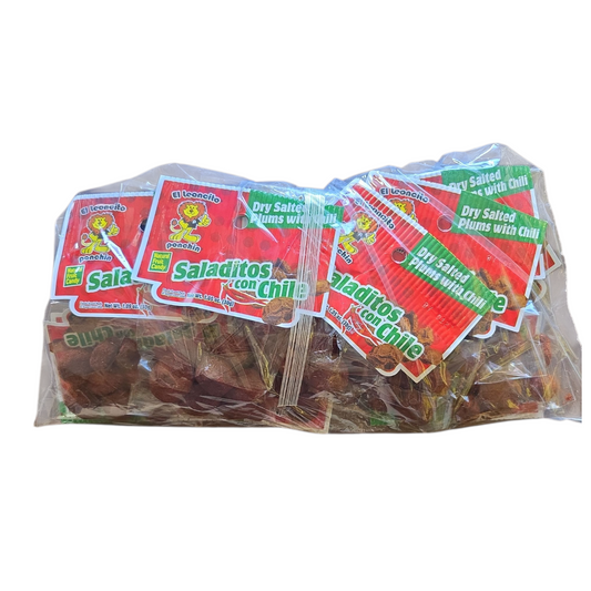 Saladitos con chile 12 x 1.05-oz (Plums with Chili) Net wt 1-lb 6-oz