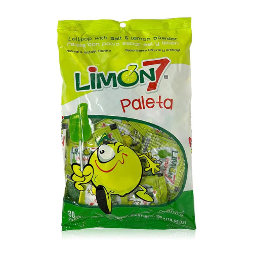 Paleta Limon 7 covered with lemon and salt powder 30-pcs