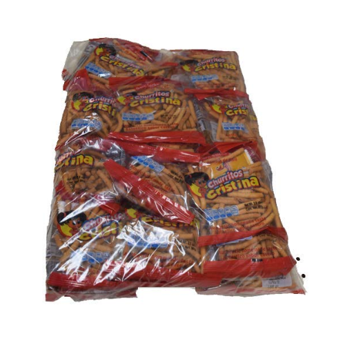 Cristina Churritos Corn Sticks Snack w/Chile and Lime 24/2.8oz Mexican Candy