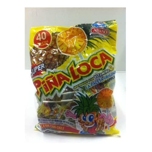 Alteño Super Piña Loca 40-Pieces Pack Mexican candy