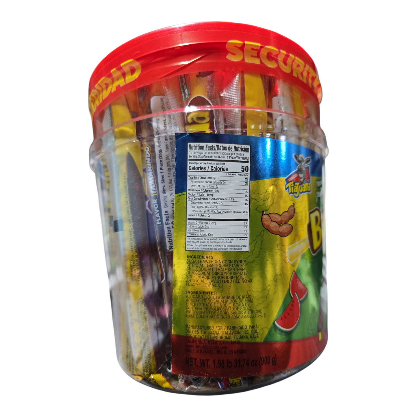 Tijuana Banderinda Mix – Soft Candy with Chili Lollipop (Mango, Tamarind & Watermelon Flavors)