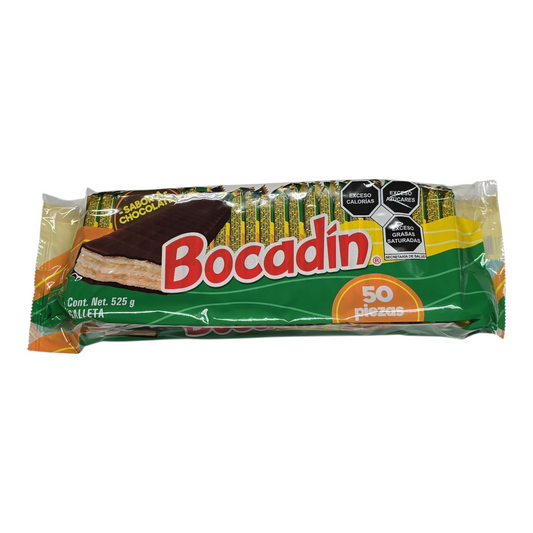 Ricolino Bocadin Chocolate 50 pieces bag net wt 1-lb 1.6-oz