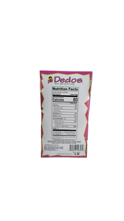 Indy Dedos Spicy and sour candy 12 pieces Mexican Candy