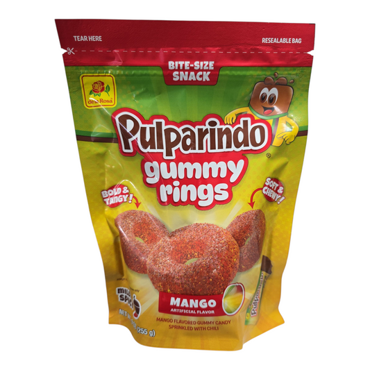 Pulparindo Gummy Rings Flavor Mango