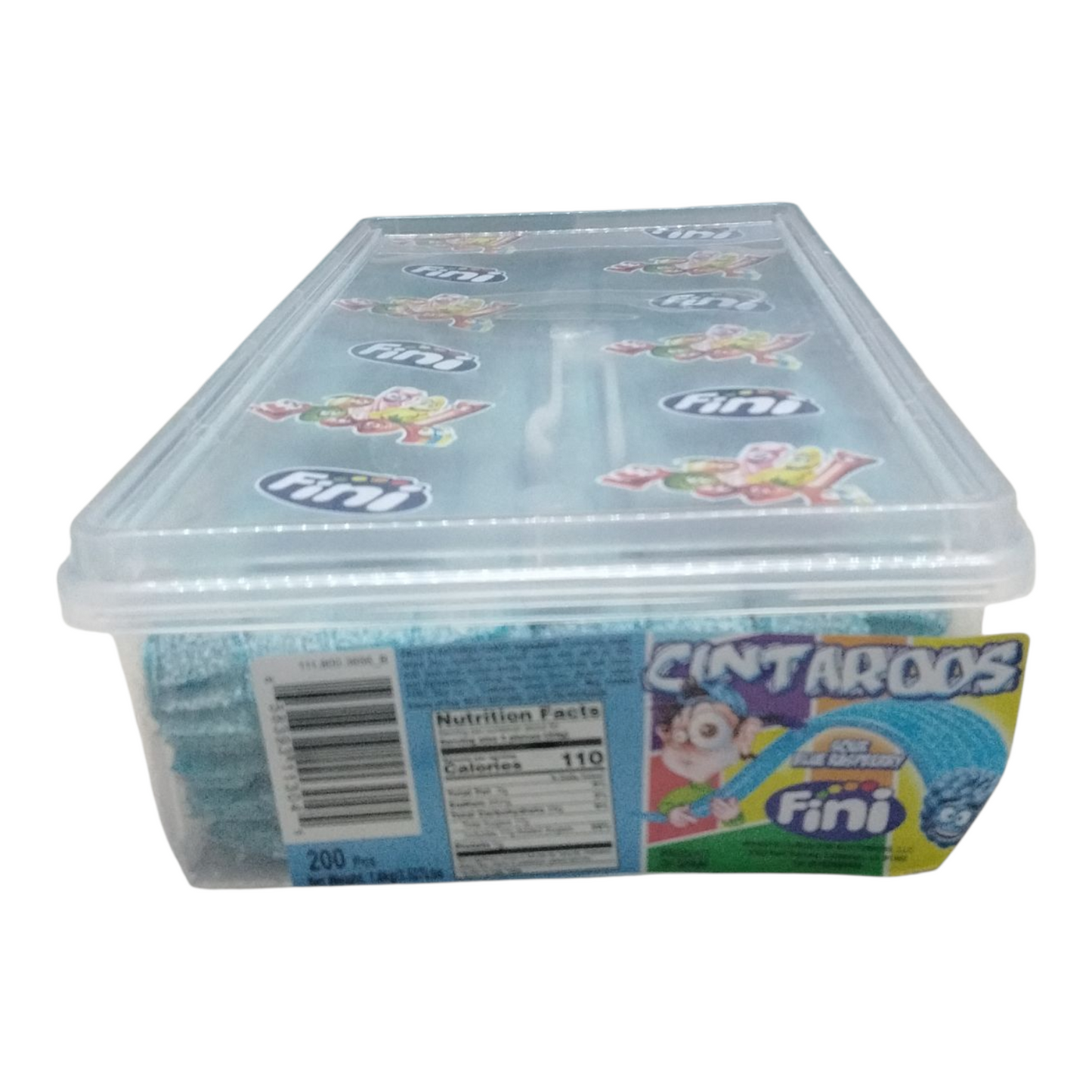 Fini Cintaroos Sour Blue Raspberry 200-pcs box Net wt 3lb 5-oz