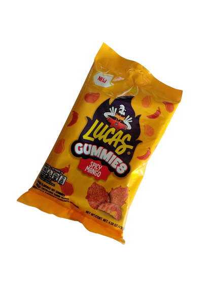 Lucas Gummies spicy Mango 1 pieces Net Weight 4.5-oz Mexican candy spicy gummies
