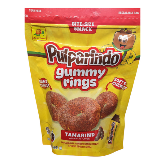 Pulparindo Gummy Rings Flavor Tamarind