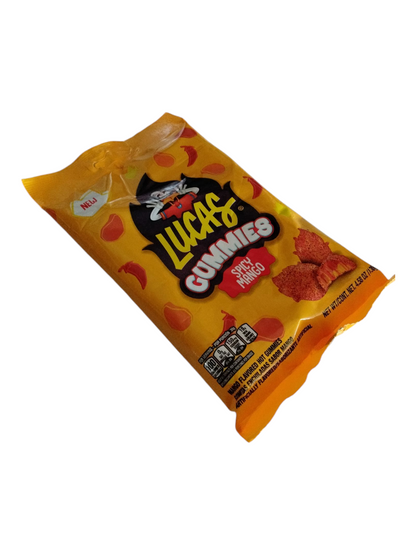 Lucas Gummies spicy Mango 1 pieces Net Weight 4.5-oz Mexican candy spicy gummies