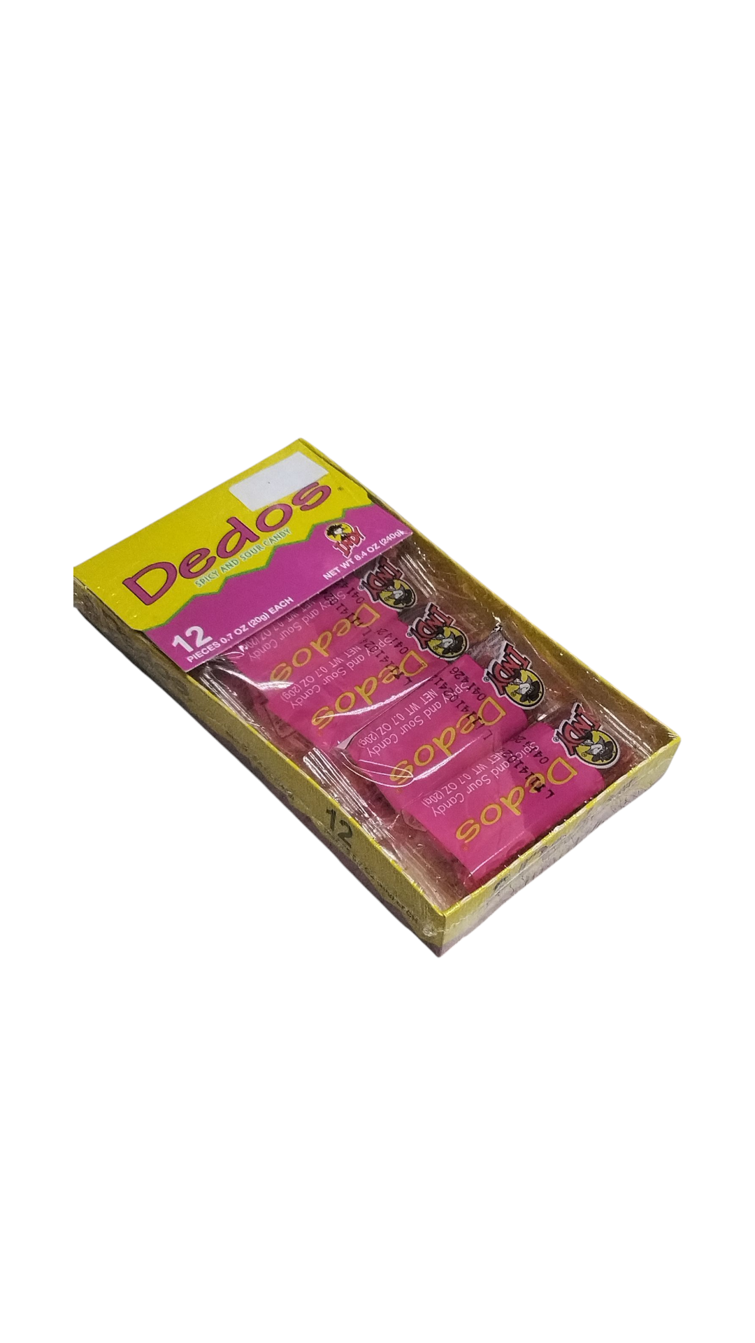 Indy Dedos Spicy and sour candy 12 pieces Mexican Candy