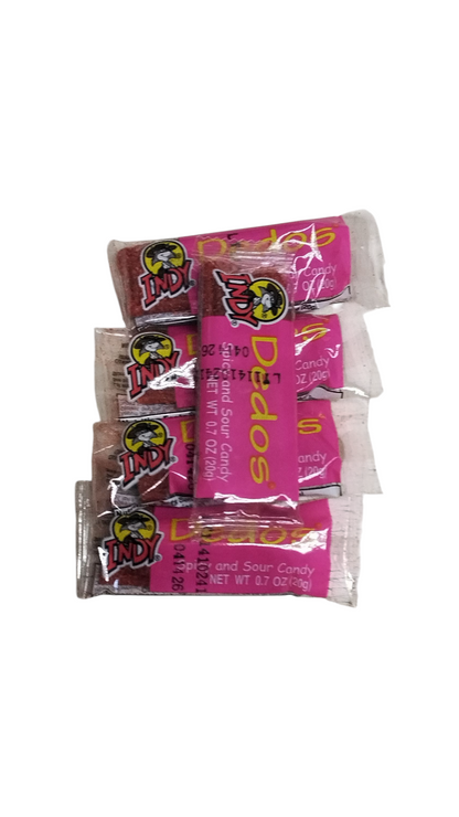 Indy Dedos Spicy and sour candy 12 pieces Mexican Candy