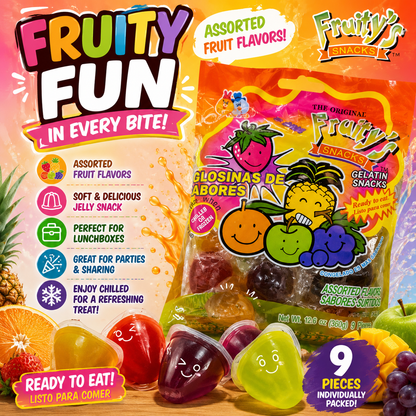Fruity's Snacks Ju-C Jelly Deluxe – Assorted Fruit Flavors (12.6 oz / 360 g)