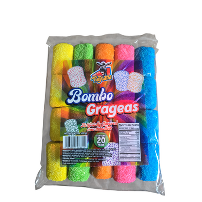 Bombon con Grageas 20 pieces 14-oz bag Mexican candy