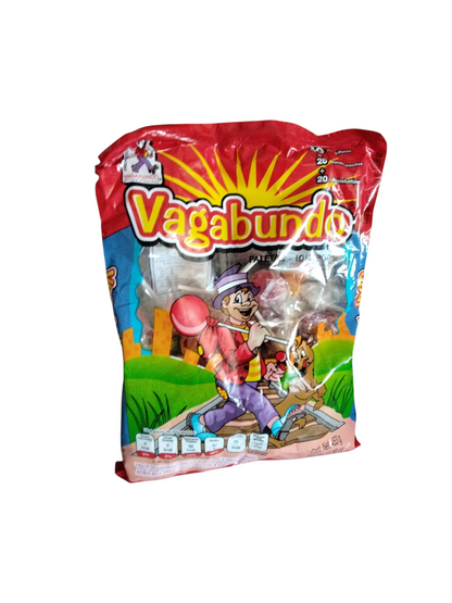 Vagabundo paletas - Lollipops with chili  20- lollipops 20- powder bag Net Weight 15.98-oz Mexican Candy