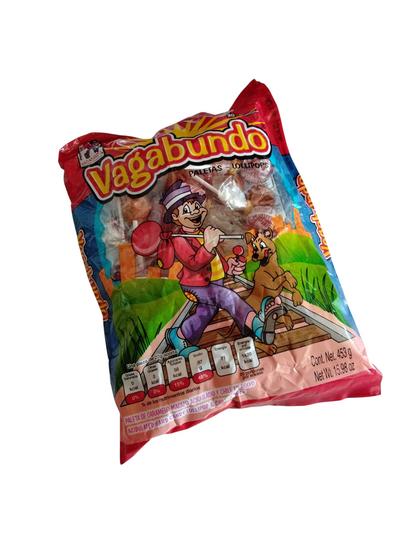 Vagabundo paletas - Lollipops with chili  20- lollipops 20- powder bag Net Weight 15.98-oz Mexican Candy