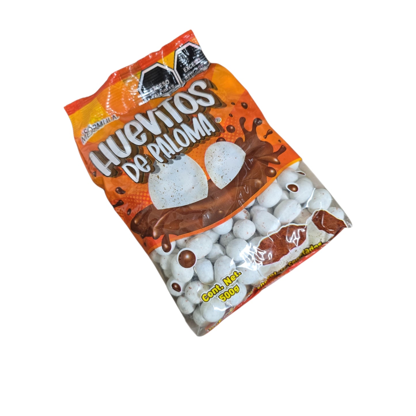 Huevitos de Paloma – Chocolate Flavored Eggs with White Candy Shell (17.64 oz / 500 g)