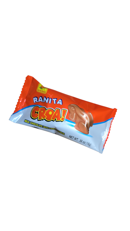 De La Rosa Ranita Groa! 12 pieces  Milk Chocolate  With Crispy   Cereal Net wt 6.8-oz