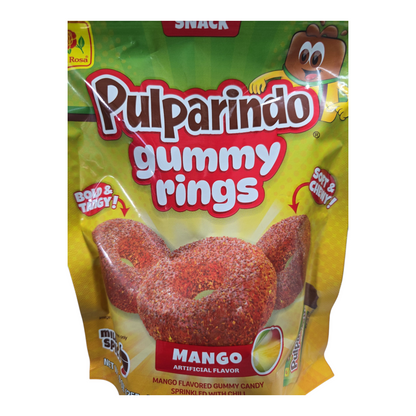 Pulparindo Gummy Rings Flavor Mango