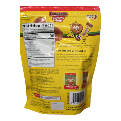 Pulparindo Gummy Rings Flavor Tamarind