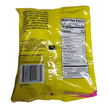 Indy Dedos Mini Spicy and sour candy 50 pieces  nNet Weight 14-oz Mexican Candy