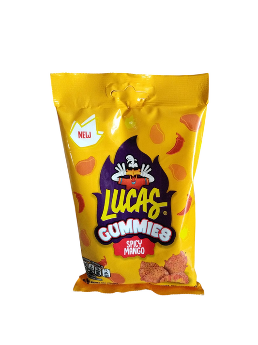 Lucas Gummies spicy Mango 1 pieces Net Weight 4.5-oz Mexican candy spicy gummies