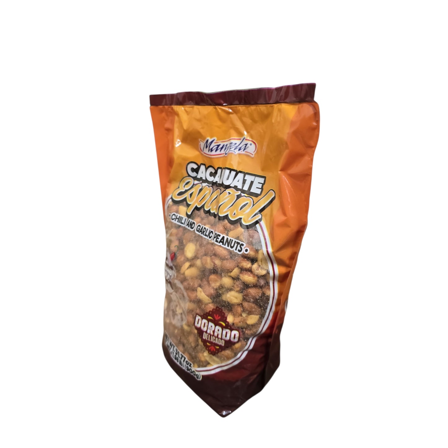 Manzela Cacahuate Español con Chile de Árbol y Ajo – 31.77 oz (900g)