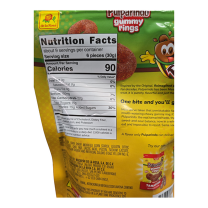 Pulparindo Gummy Rings Flavor Mango